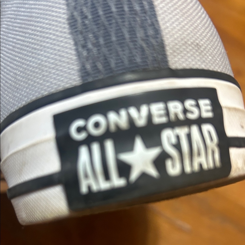 Converse High Top SNEAKERS Gray & White Size 11 Men/ 13 Women/45 EUR - Picture 6 of 10